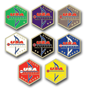 USA Archery Adult Achievement Pins at Golden Gate JOAD