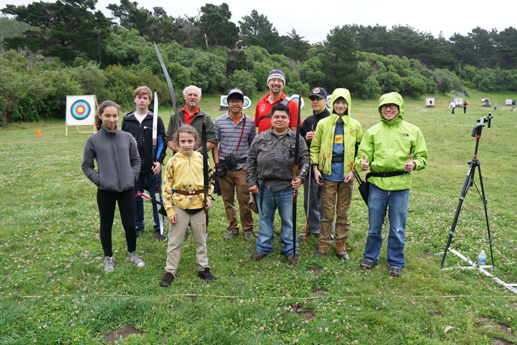 Members of the Underwater Archery Team